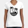 Women's Fine Jersey V-Neck Tee Thumbnail