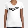Women's Fine Jersey V-Neck Tee Thumbnail