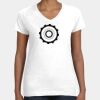 Women's Fine Jersey V-Neck Tee Thumbnail