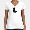 Women's Fine Jersey V-Neck Tee Thumbnail