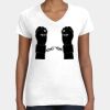 Women's Fine Jersey V-Neck Tee Thumbnail