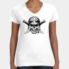 Women's Fine Jersey V-Neck Tee Thumbnail