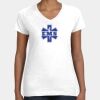 Women's Fine Jersey V-Neck Tee Thumbnail