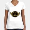 Women's Fine Jersey V-Neck Tee Thumbnail