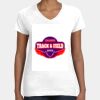 Women's Fine Jersey V-Neck Tee Thumbnail