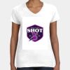 Women's Fine Jersey V-Neck Tee Thumbnail