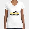 Women's Fine Jersey V-Neck Tee Thumbnail