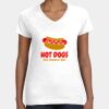 Women's Fine Jersey V-Neck Tee Thumbnail