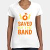 Women's Fine Jersey V-Neck Tee Thumbnail