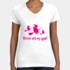 Women's Fine Jersey V-Neck Tee Thumbnail