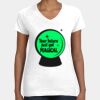 Women's Fine Jersey V-Neck Tee Thumbnail