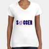 Women's Fine Jersey V-Neck Tee Thumbnail