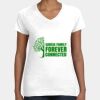 Women's Fine Jersey V-Neck Tee Thumbnail