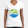 Women's Fine Jersey V-Neck Tee Thumbnail