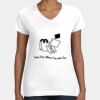 Women's Fine Jersey V-Neck Tee Thumbnail